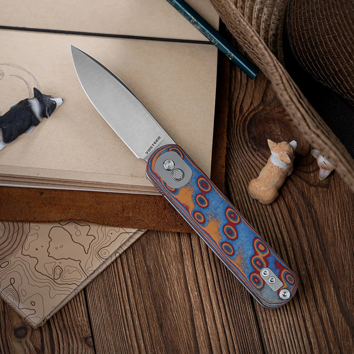Corgi | Raindrop Micarta + 14C28N - A0734