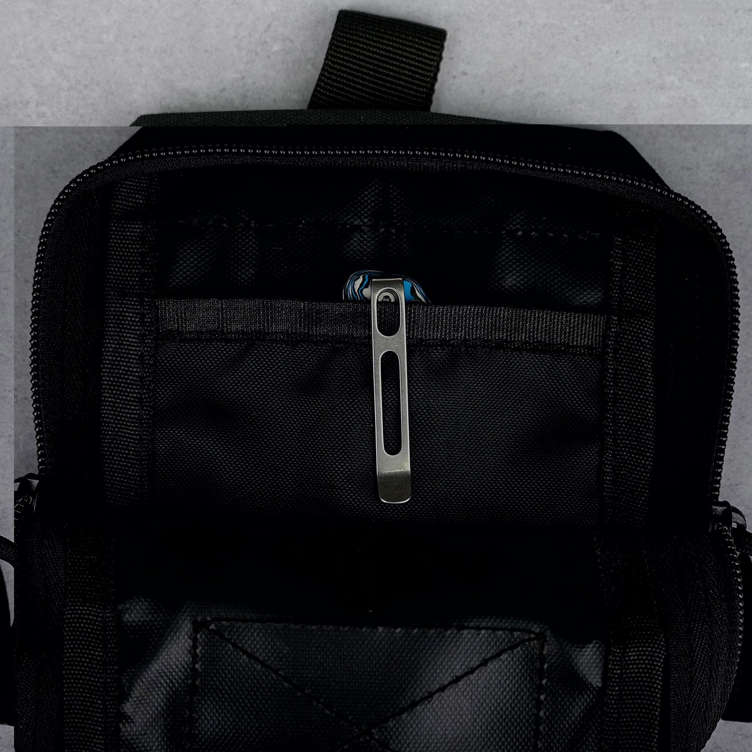 Marten | Blue Carbon Fibre + 154CM - A1609