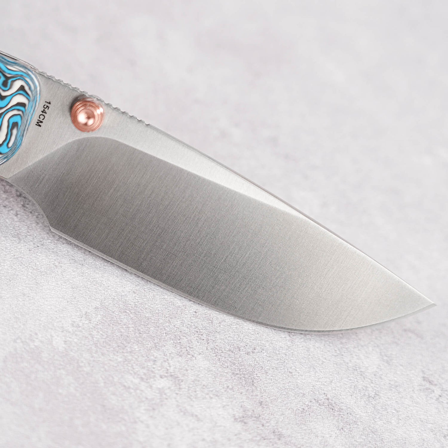 Marten | Blue Carbon Fibre + 154CM - A1609