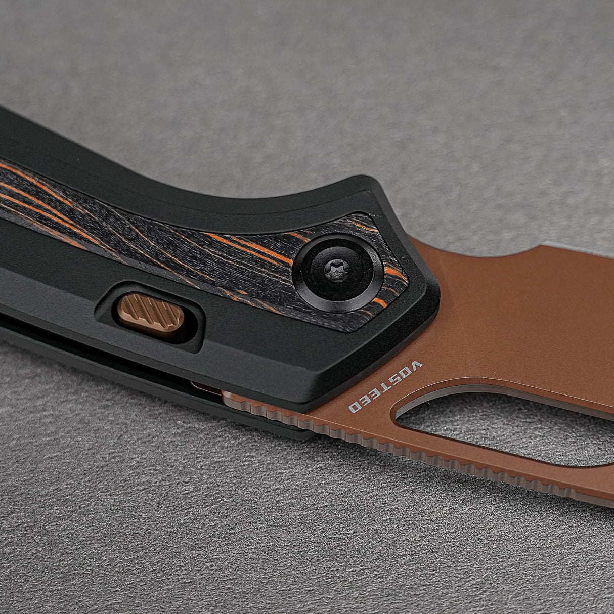 Kroc 329 | Black Aluminium Topo G10 + Copper Dune S35VN - A1810