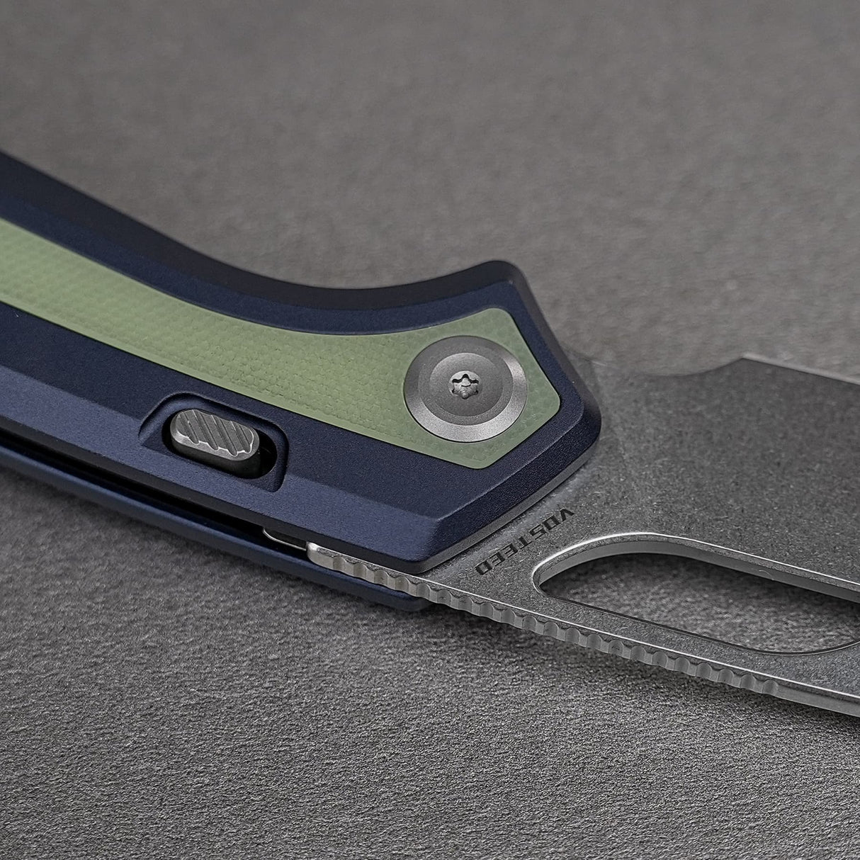 Kroc 329 | Dark Blue Aluminium GID G10 + Stonewash S35VN - A1814