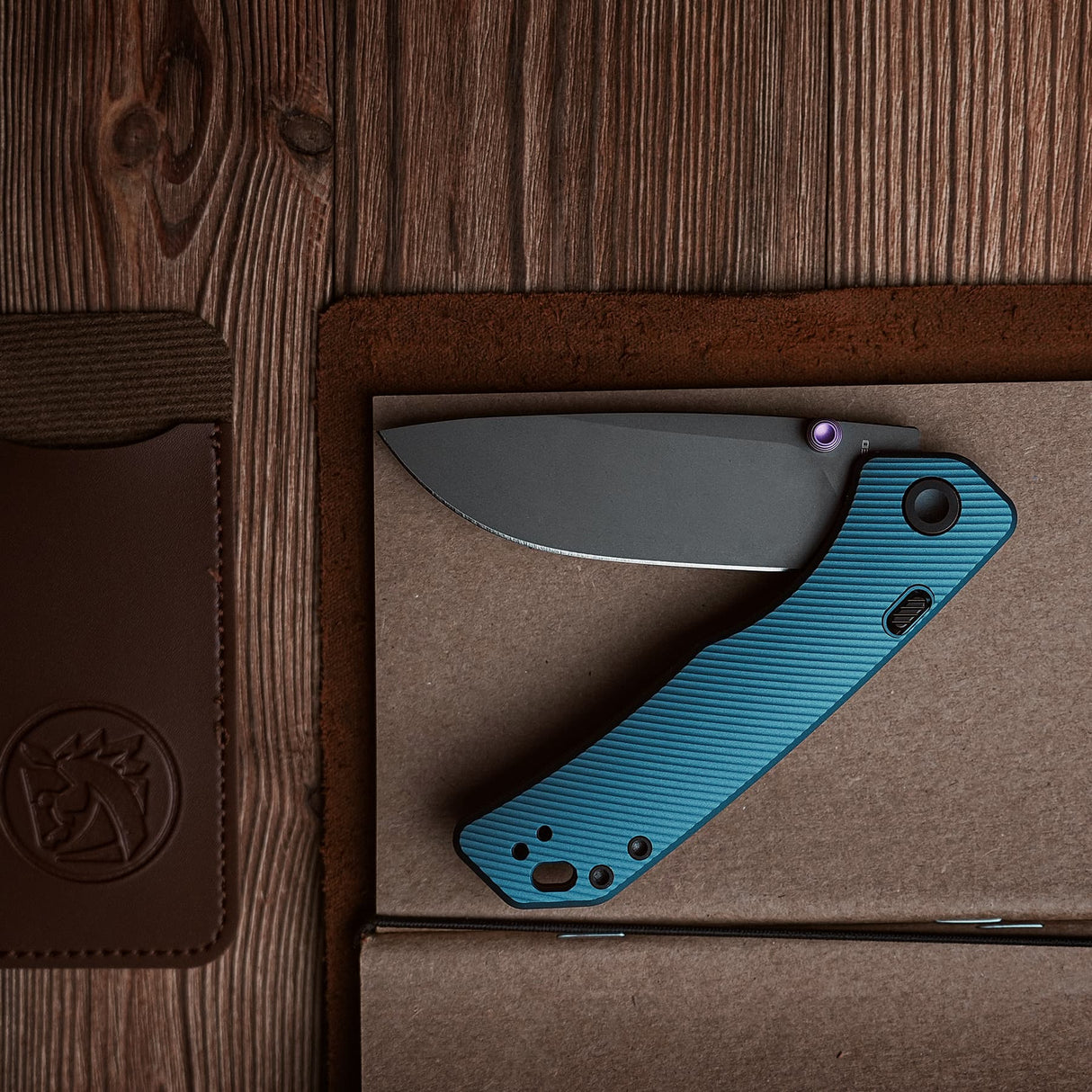 Marten 330 | Blue Aluminium + Destroyer Grey 154CM - A1612