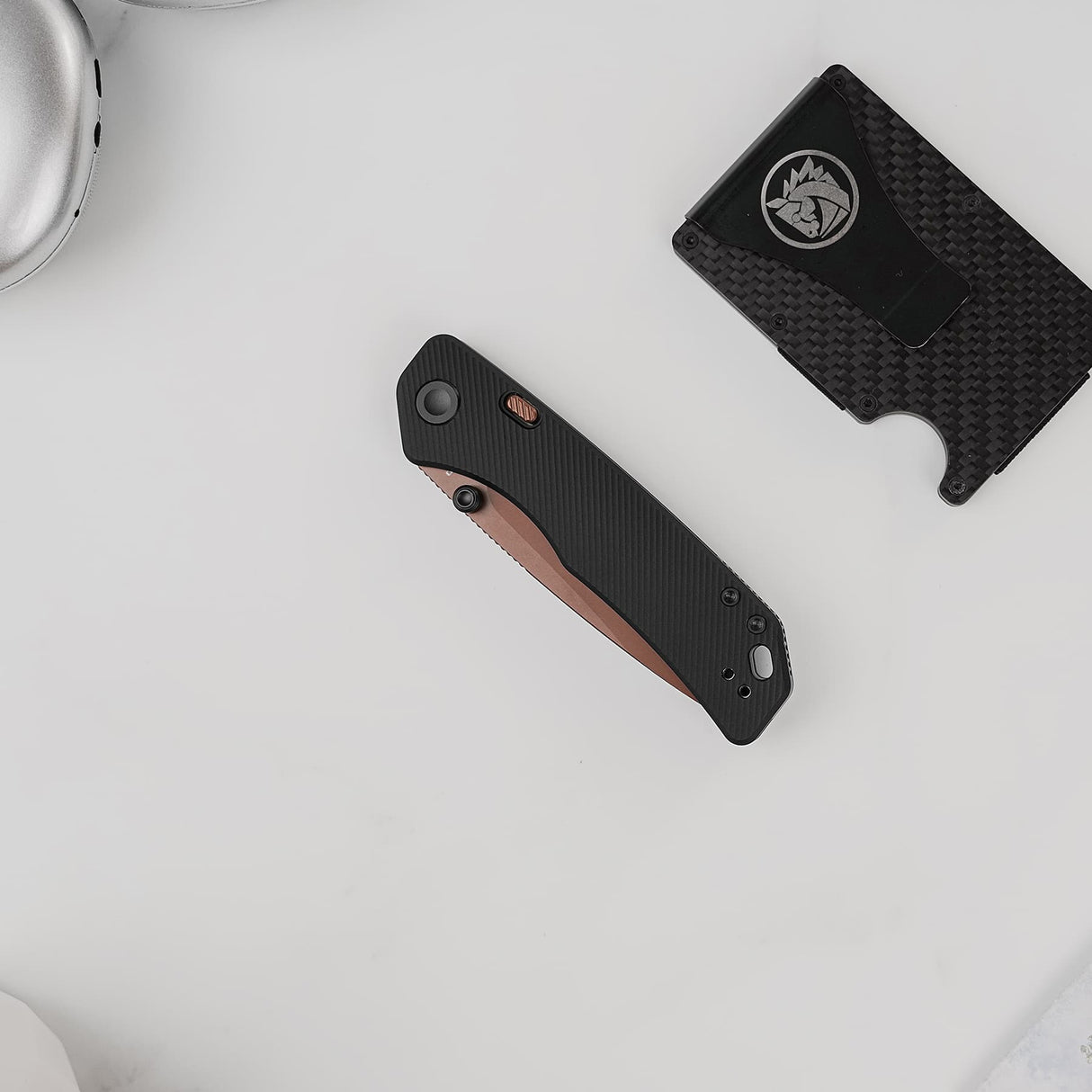 Marten 330 | Black Aluminium + Copper Dune 154CM - A1613