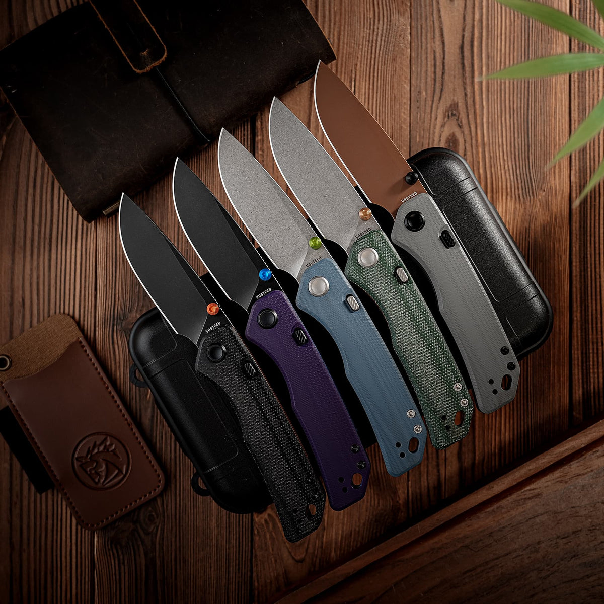 Marten 330 | Purple G10 + Blackwash 14C28N - A1623