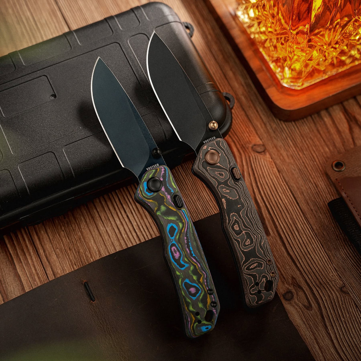 Marten 330 | Neon Topo Carbon Fibre + Blue Stonewash 154CM - A1618