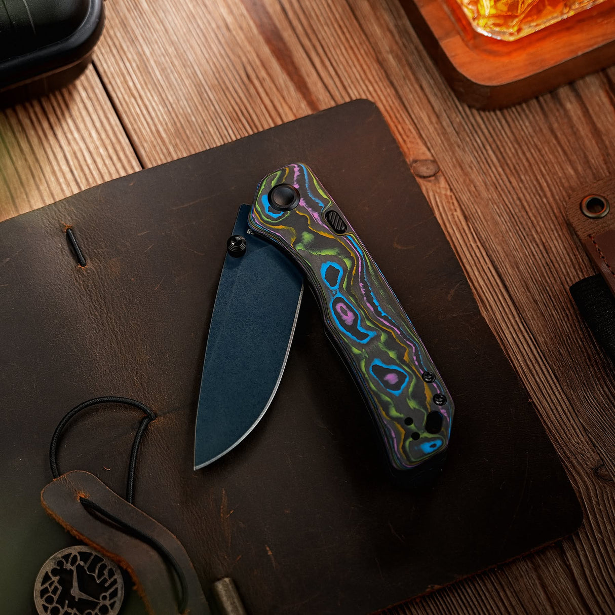 Marten 330 | Neon Topo Carbon Fibre + Blue Stonewash 154CM - A1618