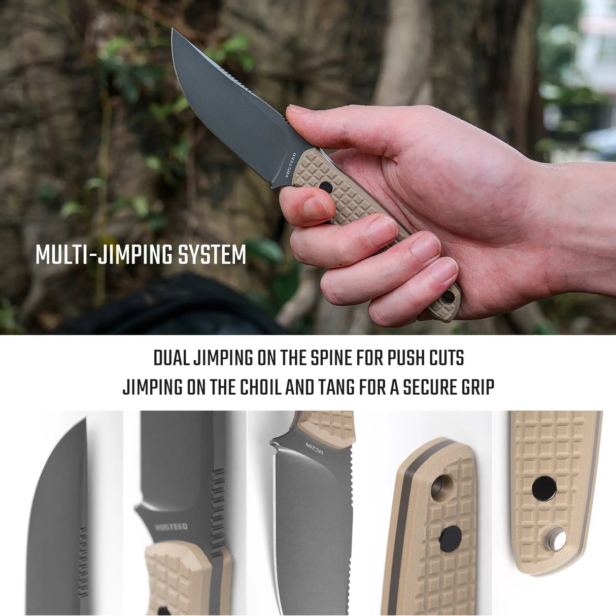 Mink - Fixed Blade | Sand G10 + Destroyer Grey 14C28N - D0107