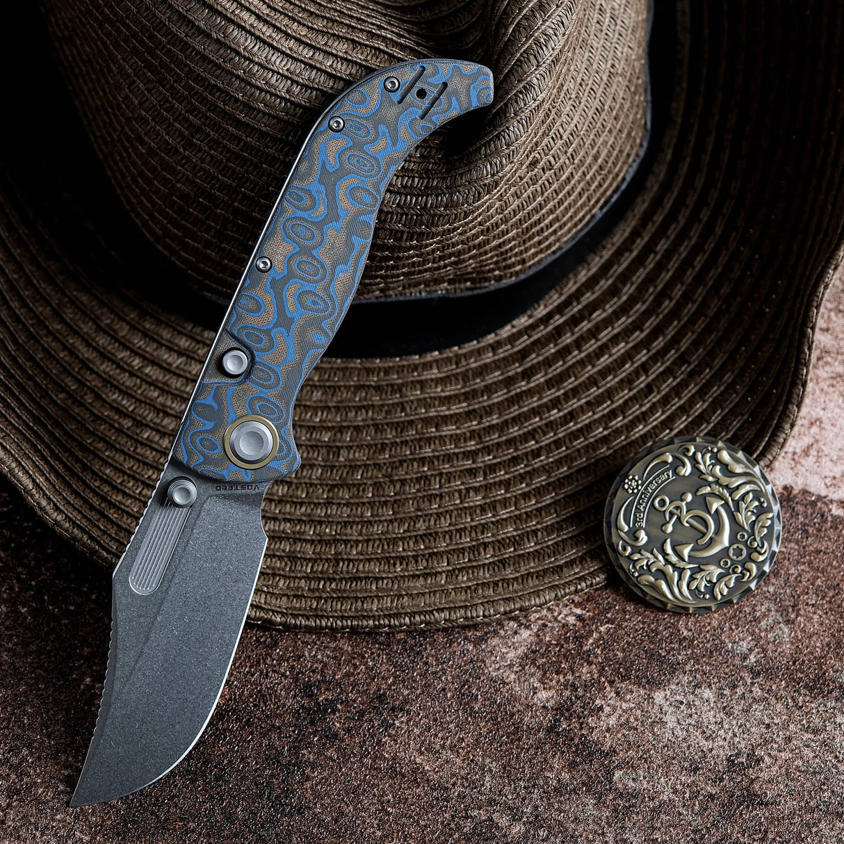 Naga | Blue Ocean Micarta + S35VN - A3903