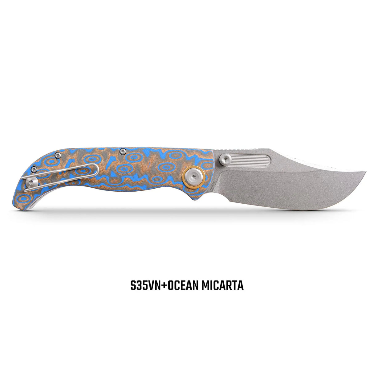 Naga | Blue Ocean Micarta + S35VN - A3903