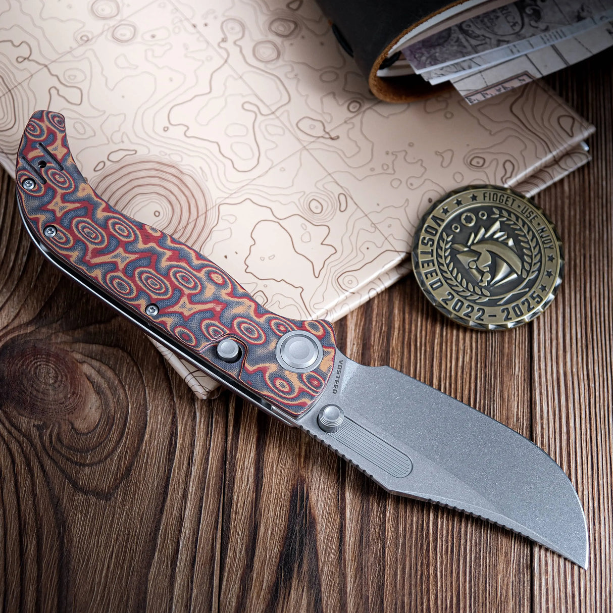 Naga | Copper Raindrop Micarta + S35VN - A3904