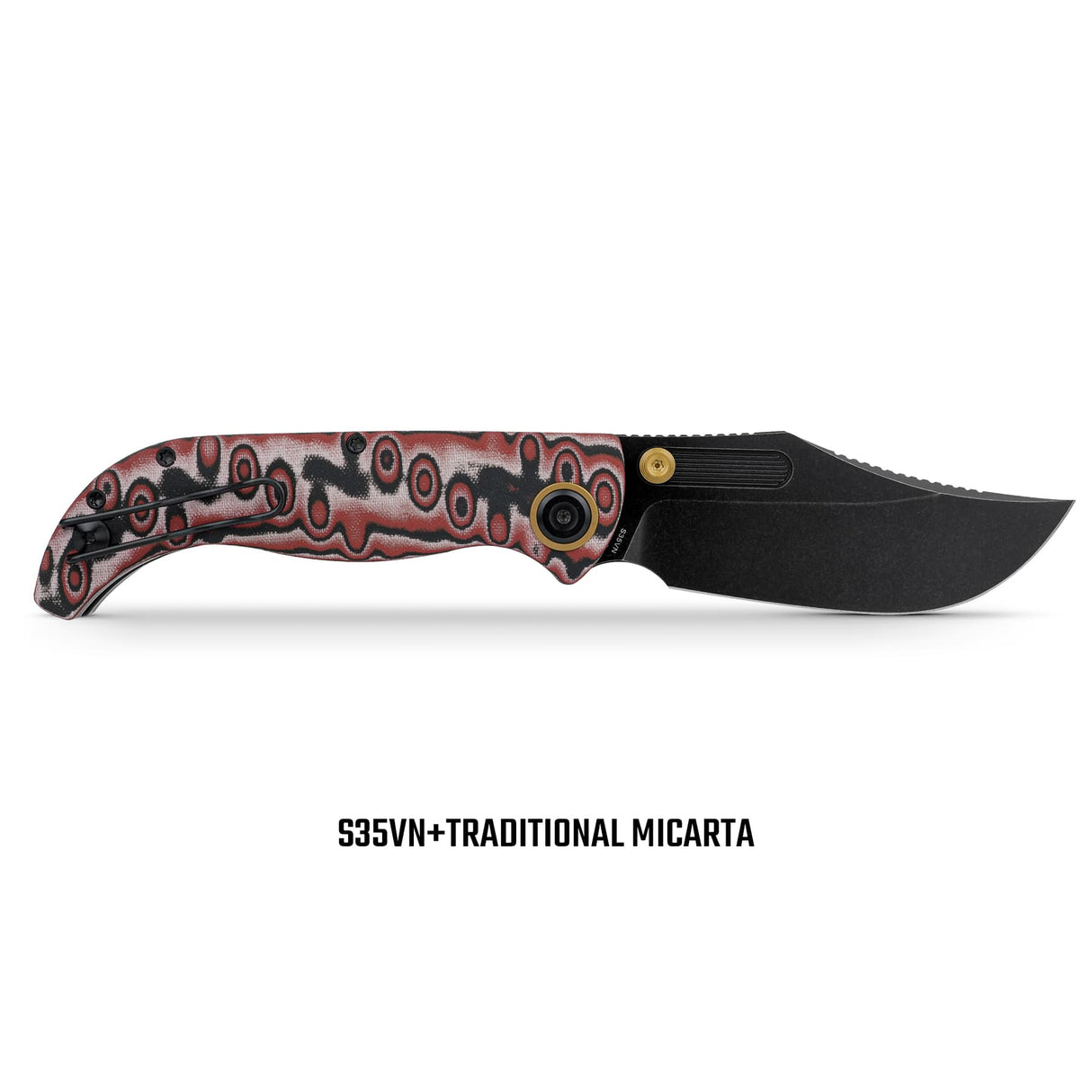 Naga | Ivory Drift Micarta + Blackwash S35VN - A3905