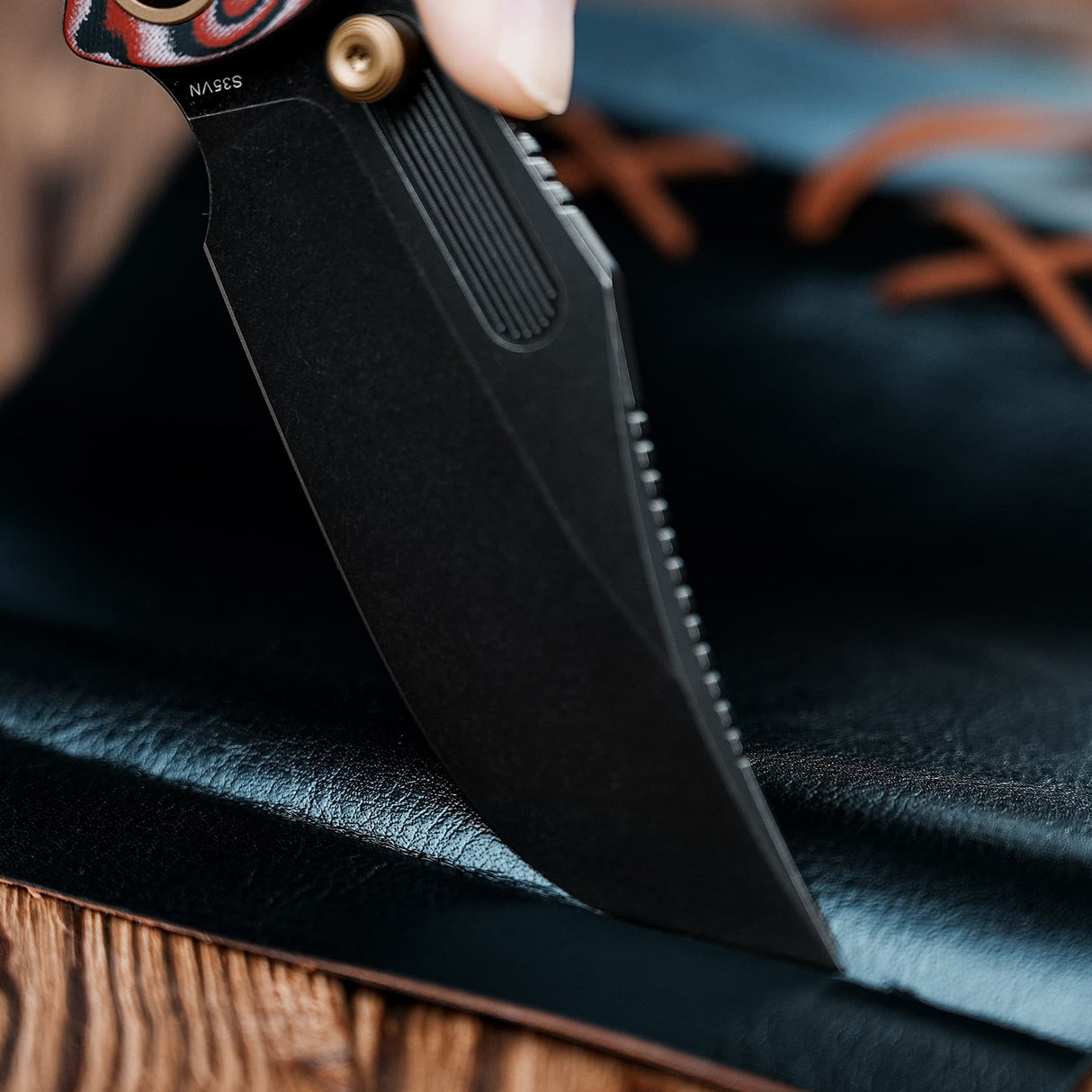 Naga | Ivory Drift Micarta + Blackwash S35VN - A3905