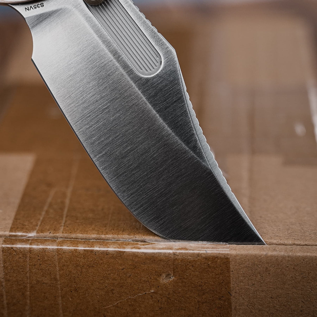 Naga | Canyon Current Bamboo Micarta + Stonewash S35VN - A3908