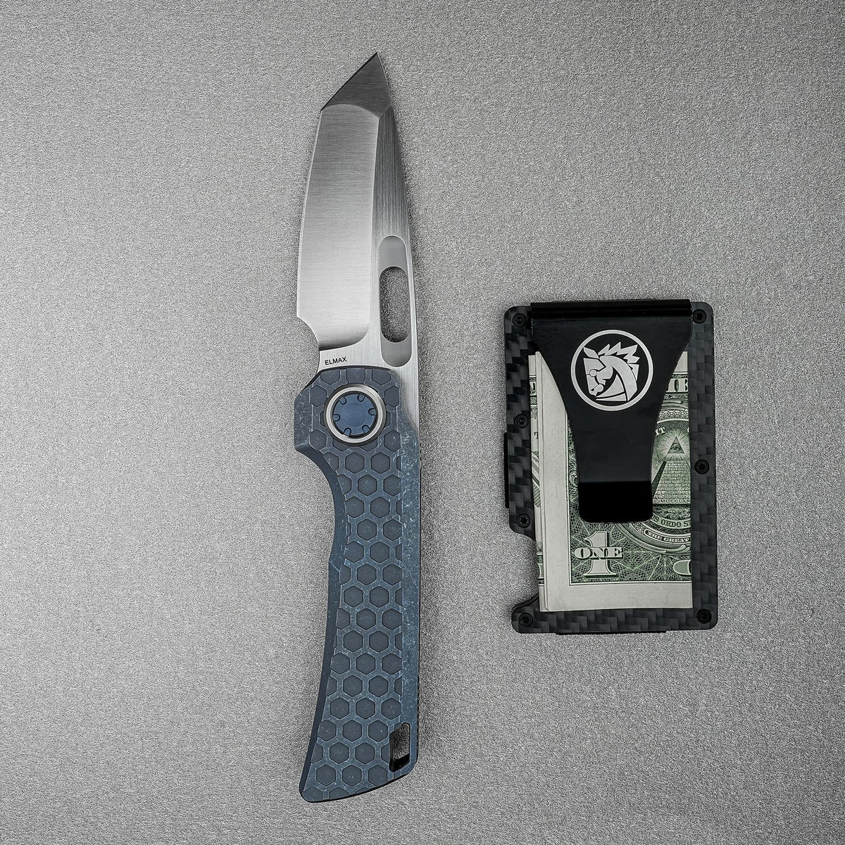 Nymble | Blue Ti + Satin Elmax - A4703
