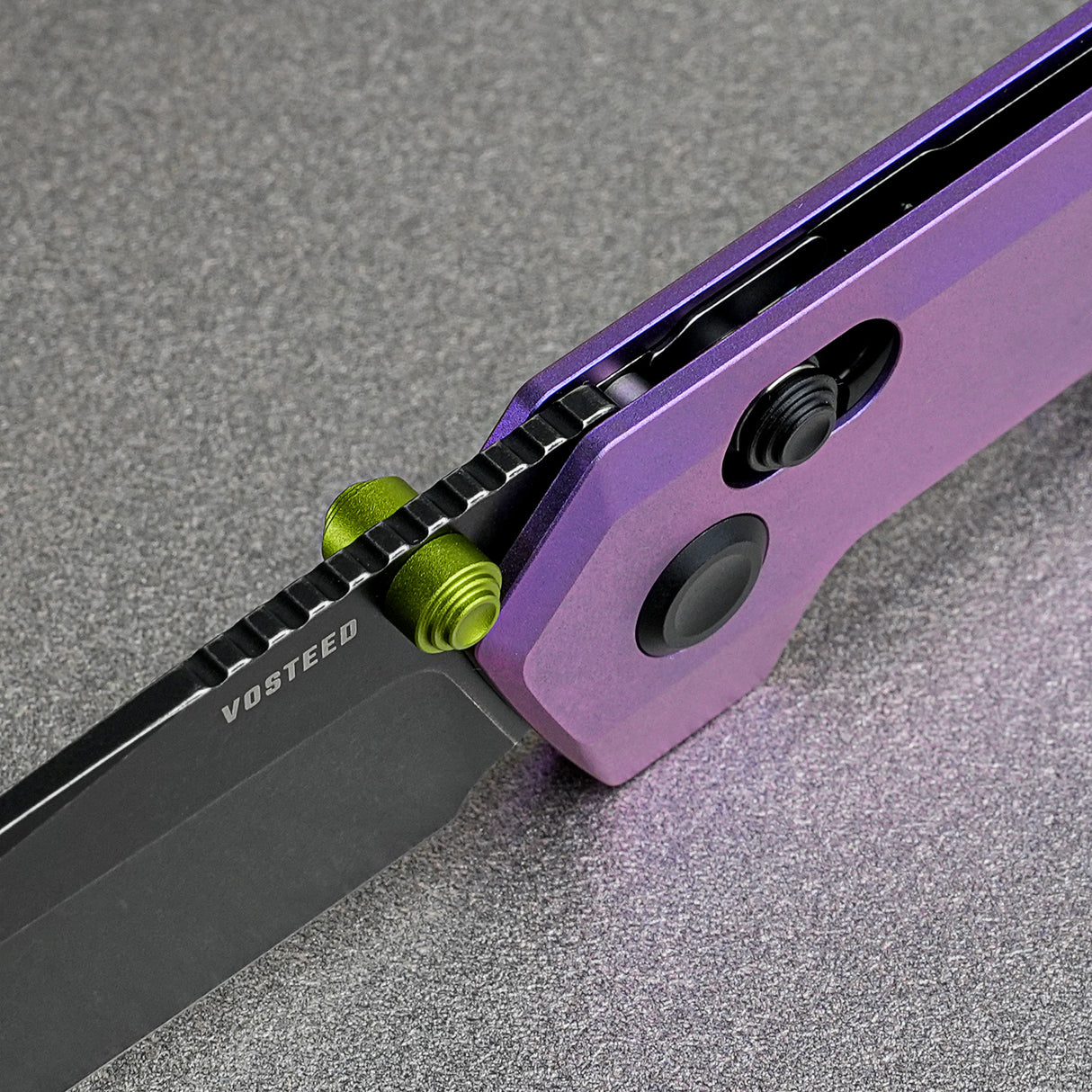 Parallel | Purple Ti + Blackwash 154CM Tanto