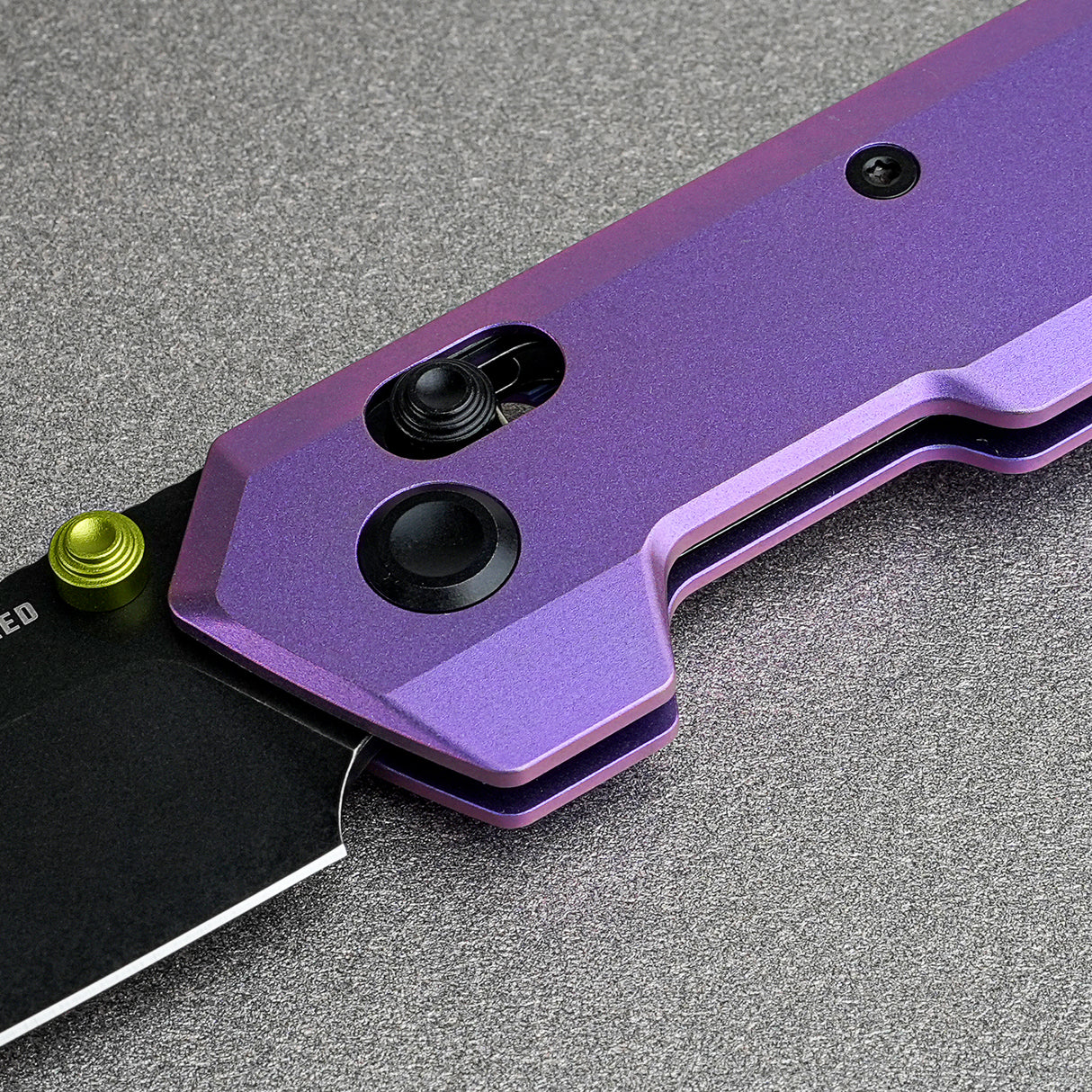 Parallel | Purple Ti + Blackwash 154CM Tanto