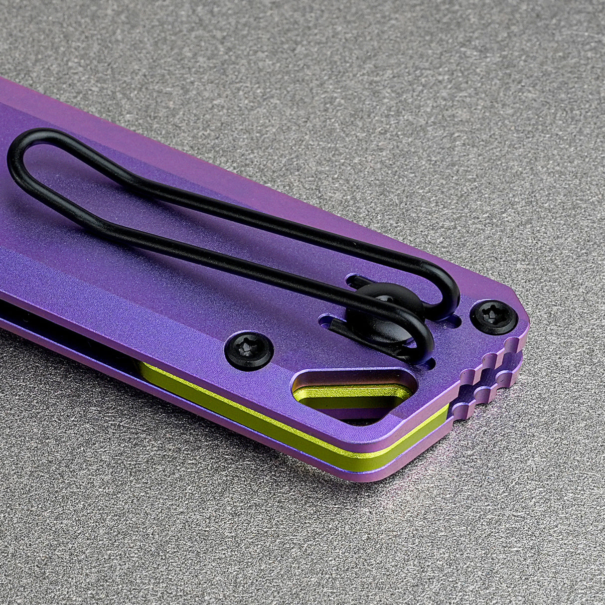 Parallel | Purple Ti + Blackwash 154CM Tanto