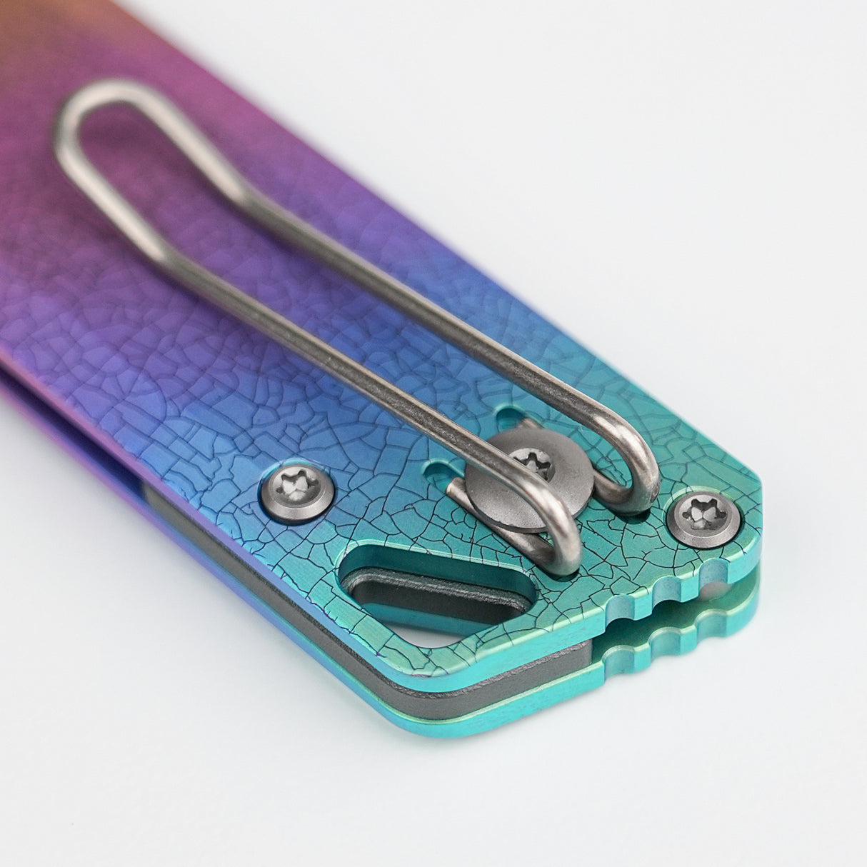 Parallel | Iridescent Crackle Titanium + S35VN - A3508