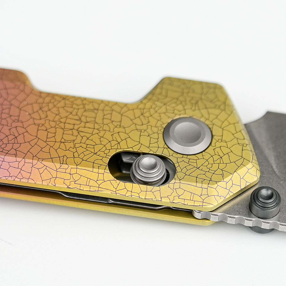 Parallel | Iridescent Crackle Titanium + S35VN - A3508