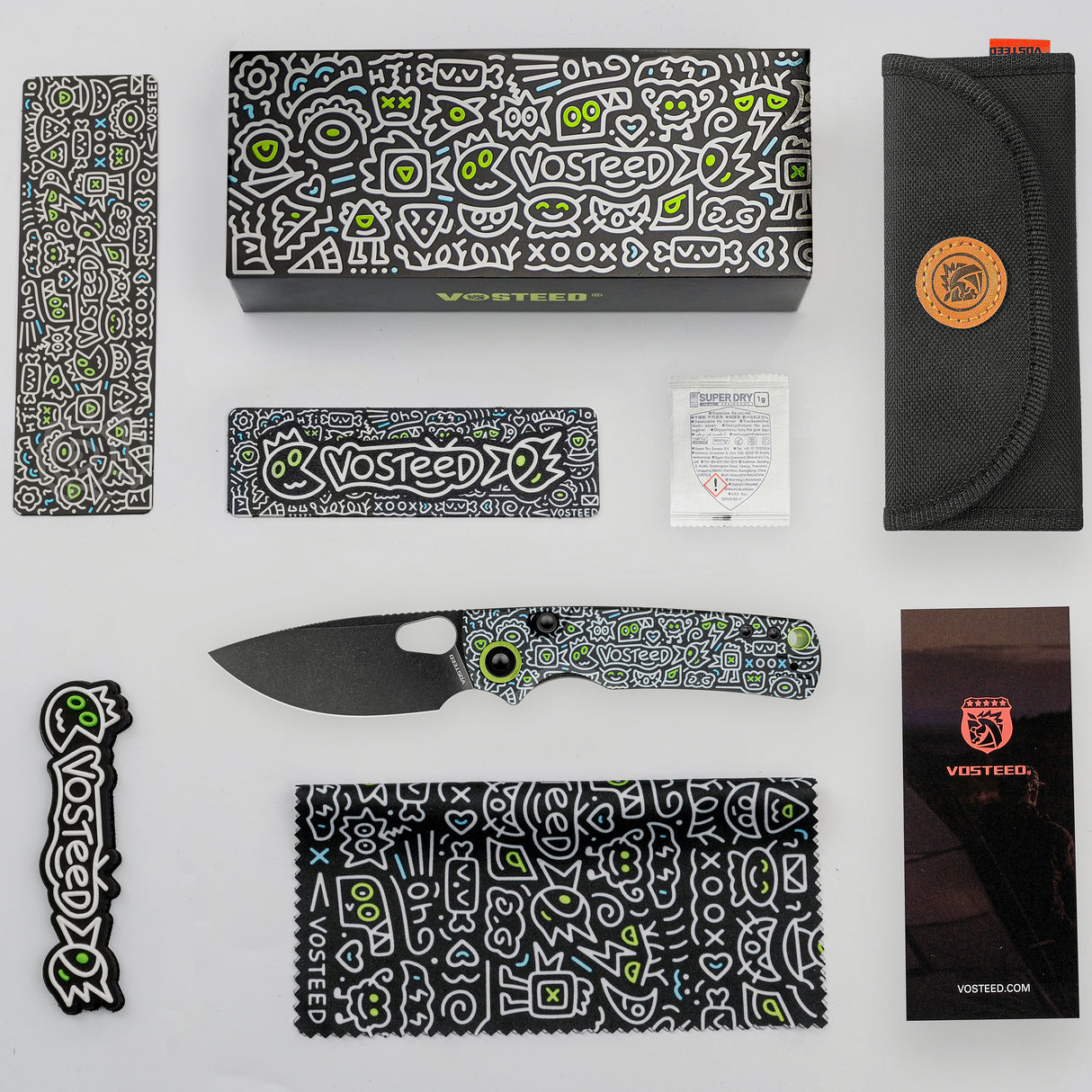 Porcupine | Doodle Monster™ Black G10 + Blackwash - A2619