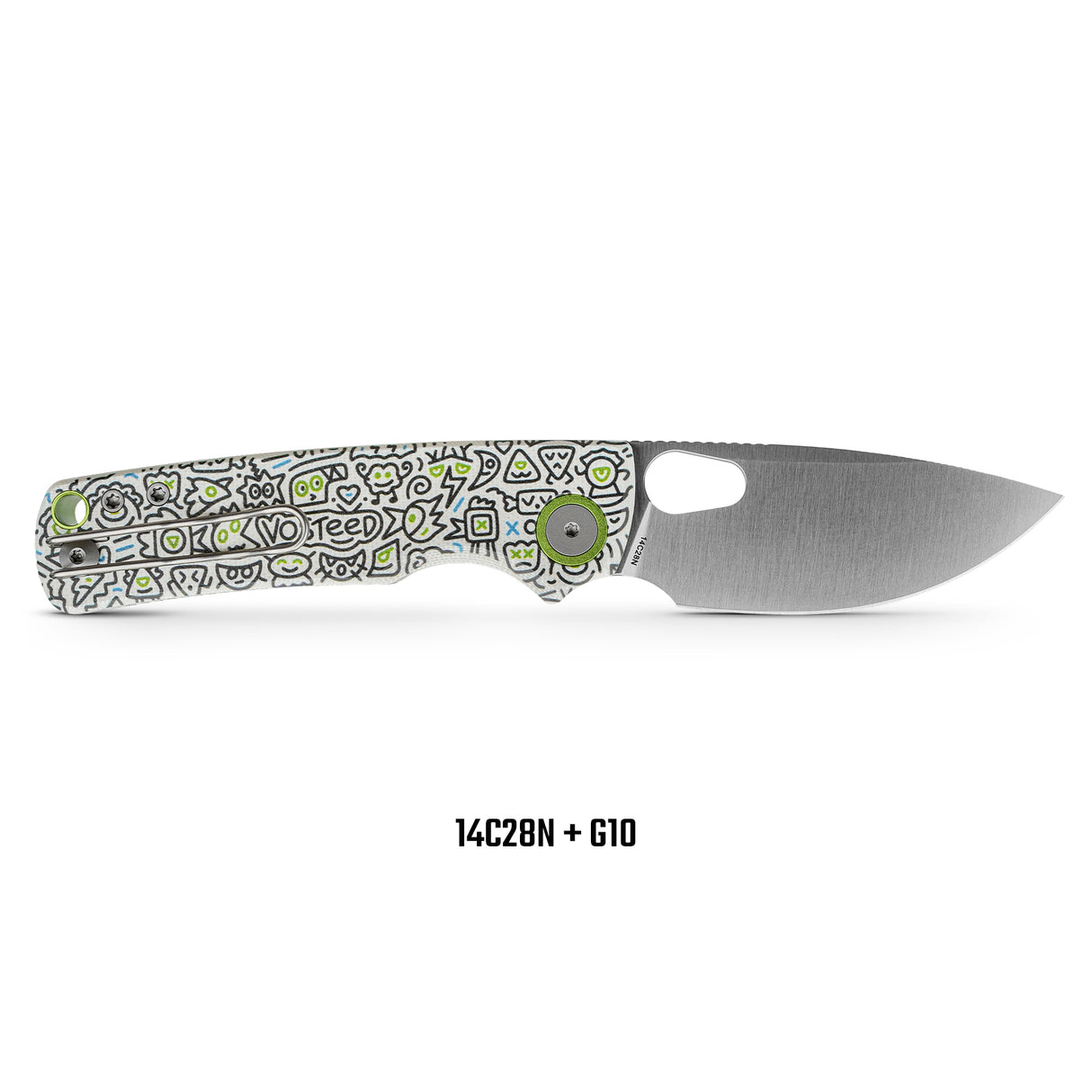 Porcupine | Doodle Monster™ White G10 + Satin - A2620