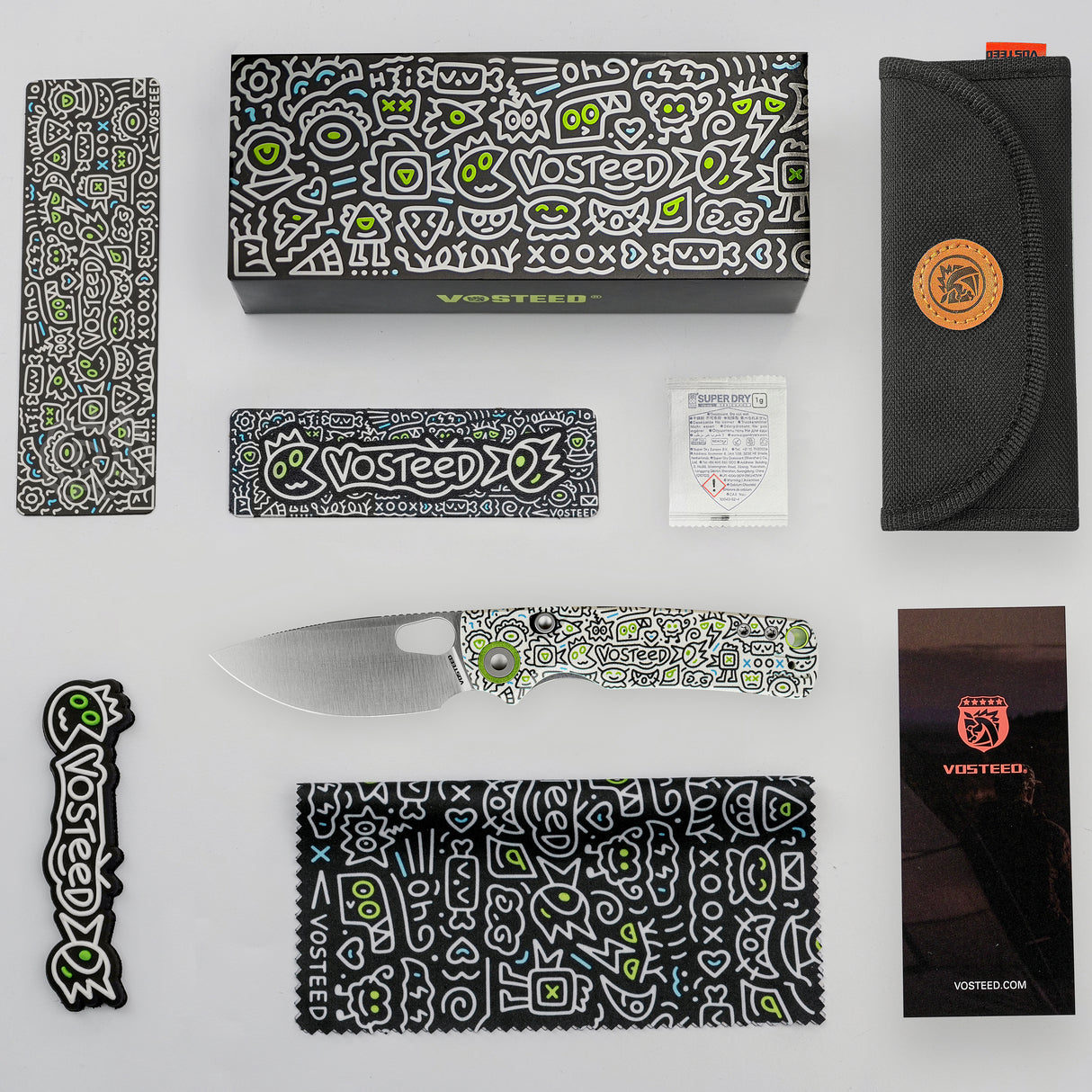 Porcupine | Doodle Monster™ White G10 + Satin - A2620