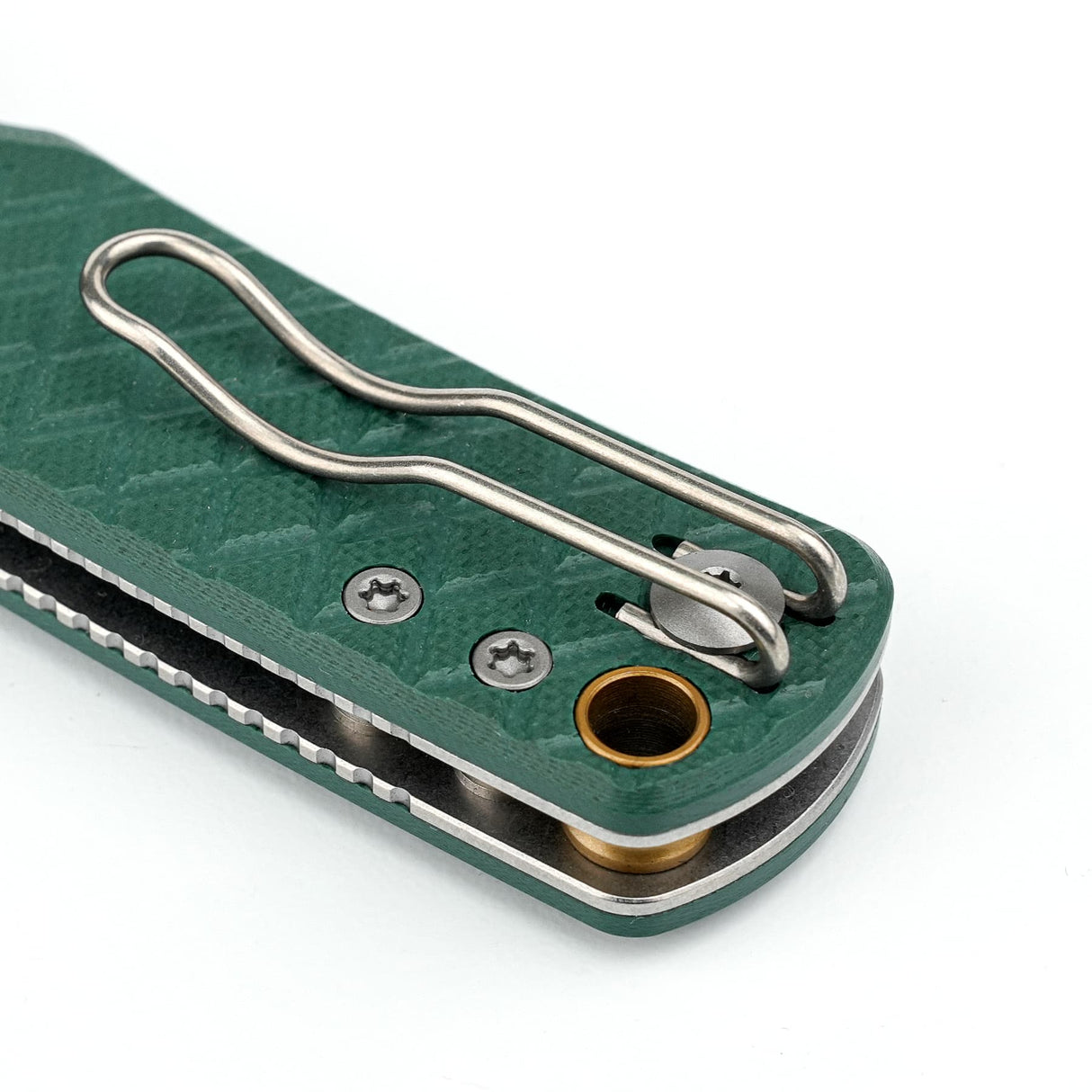 Porcupine | Green Crosshatch G10 + Stonewash 14C28N - A2624