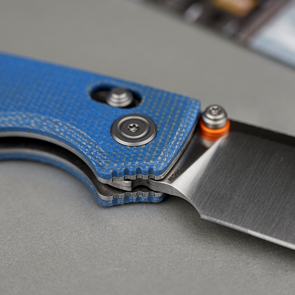 Porcupine ModSwap™ | Blue Micarta + Satin 154CM - A3105