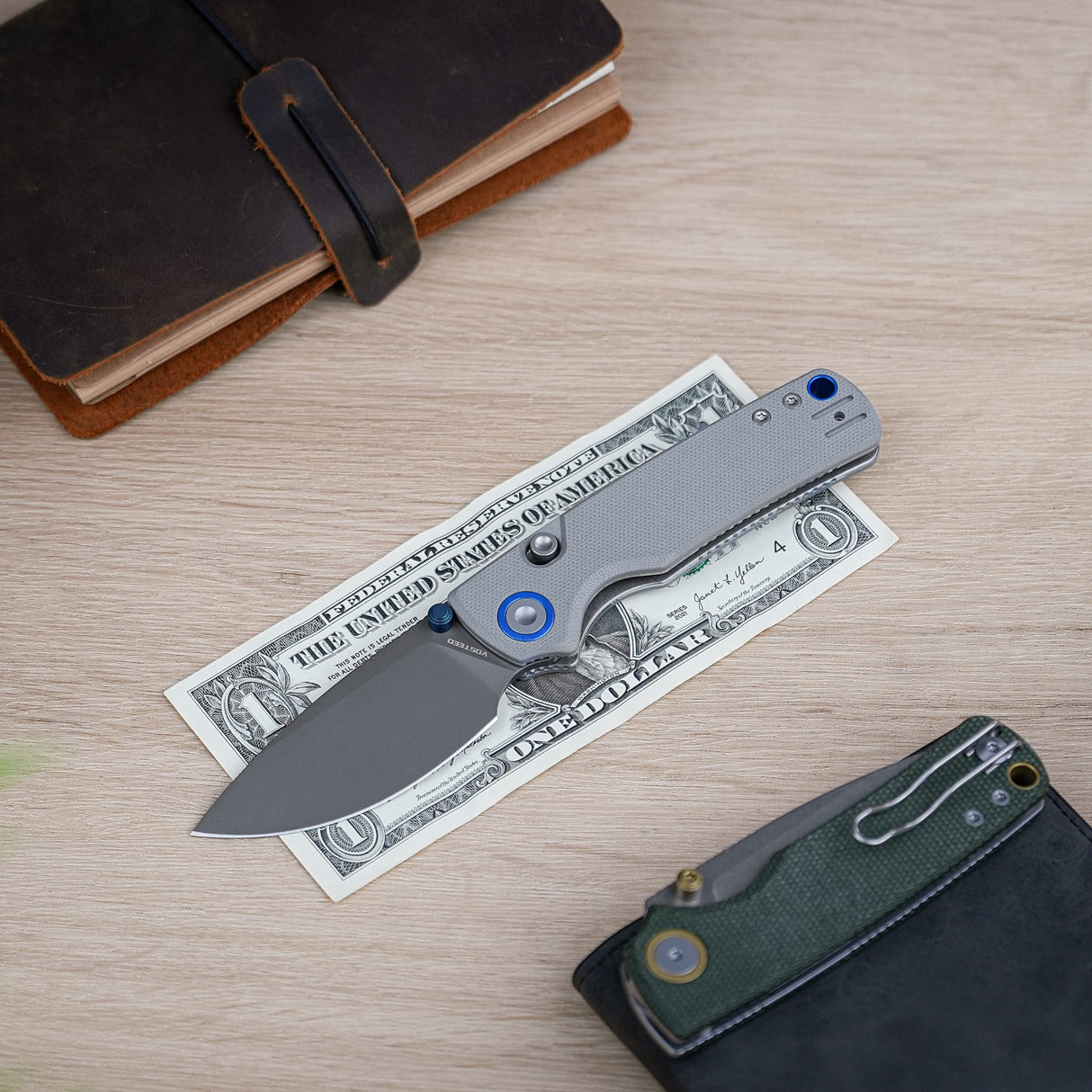 Porcupine Thumb Stud | Grey G10 + Destroyer Grey 14C28N - A2612