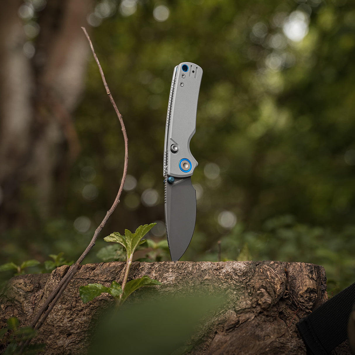 Porcupine Thumb Stud | Grey G10 + Destroyer Grey 14C28N - A2612