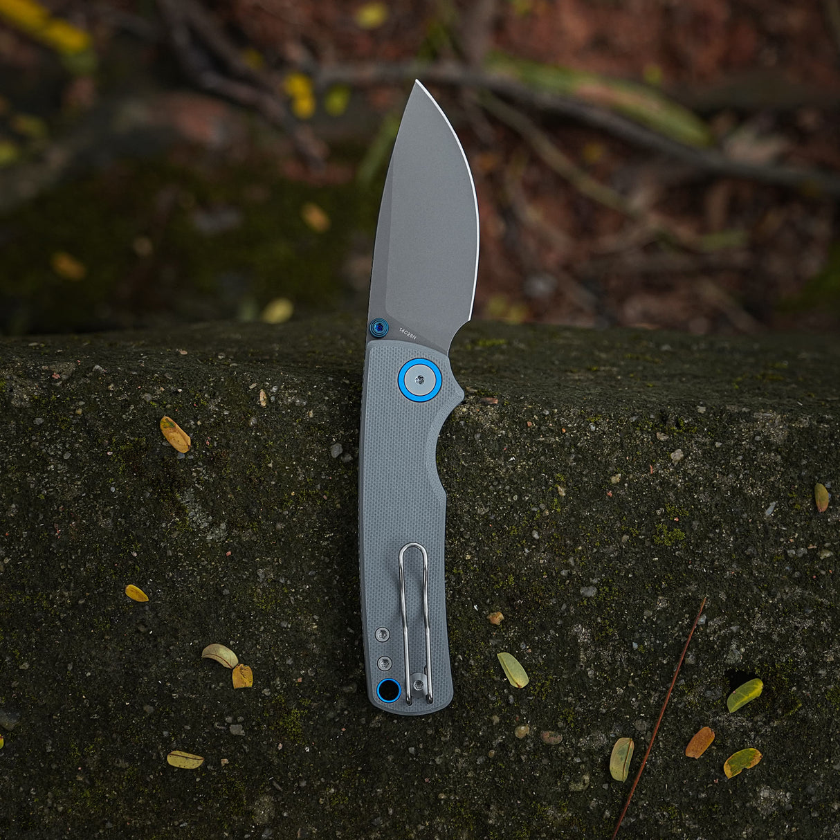 Porcupine Thumb Stud | Grey G10 + Destroyer Grey 14C28N - A2612