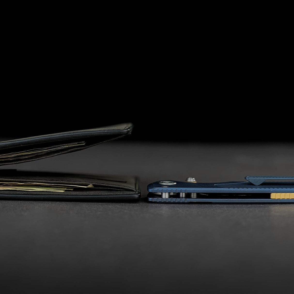 Porcupine TiSlim | Blue Ti + Stonewash 154CM - A4803