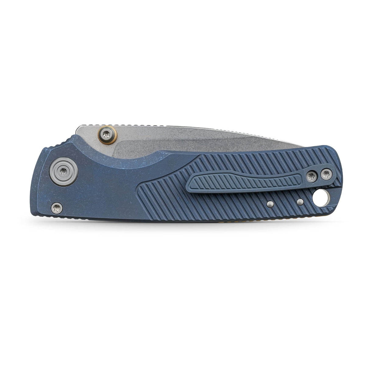 Porcupine TiSlim | Blue Ti + Stonewash 154CM - A4803