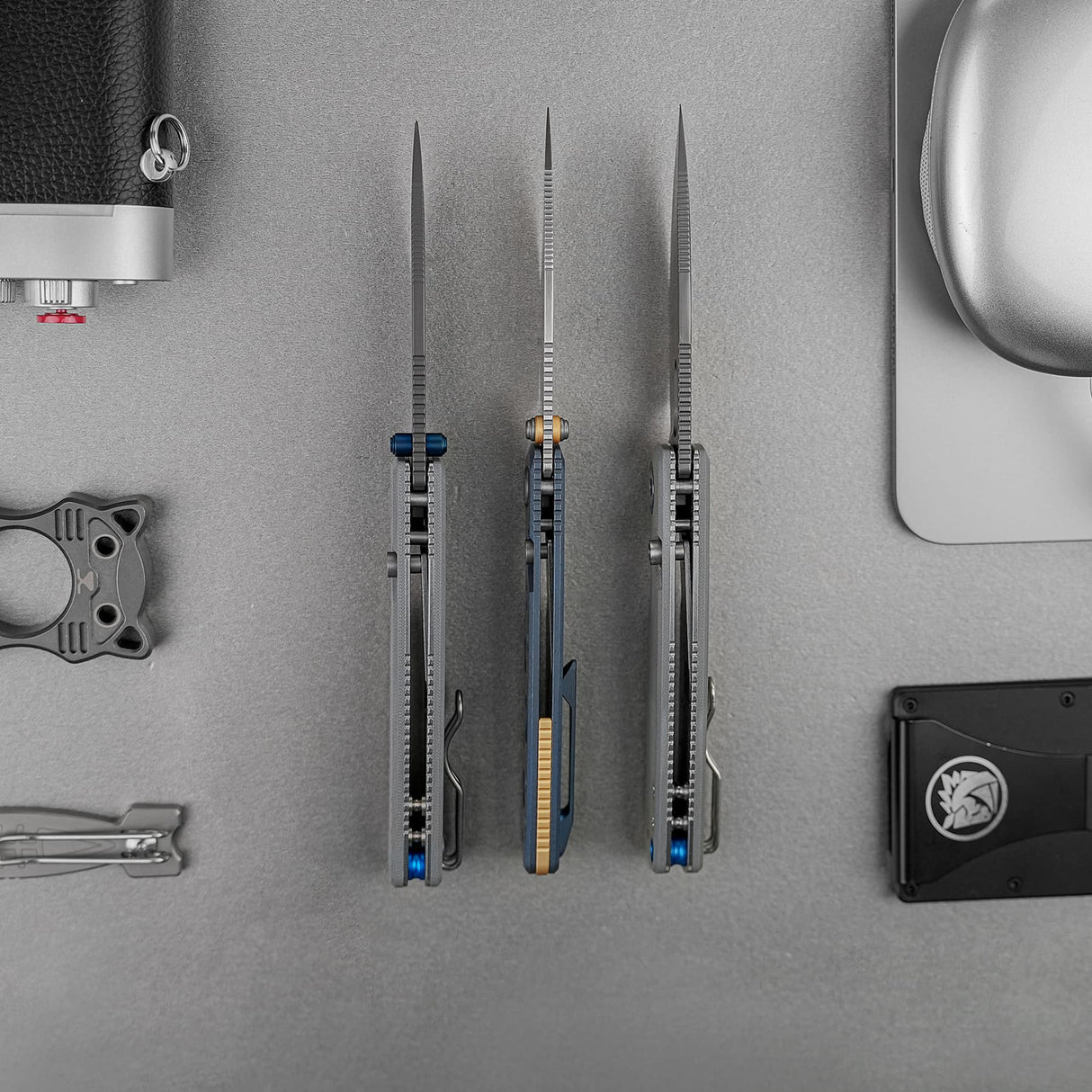 Porcupine TiSlim | Blue Ti + Satin S90V
