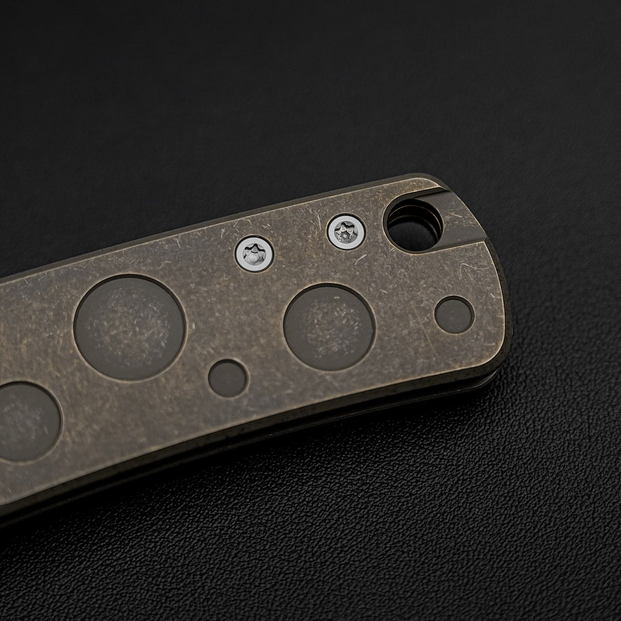Porcupine TiSlim | Brasswash Ti + Stonewash S90V