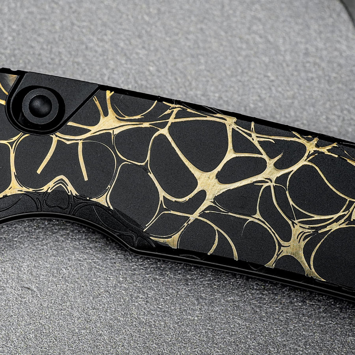 Porcupine TiSlim | Black & Gold Ti + Blackwash S90V - A4815