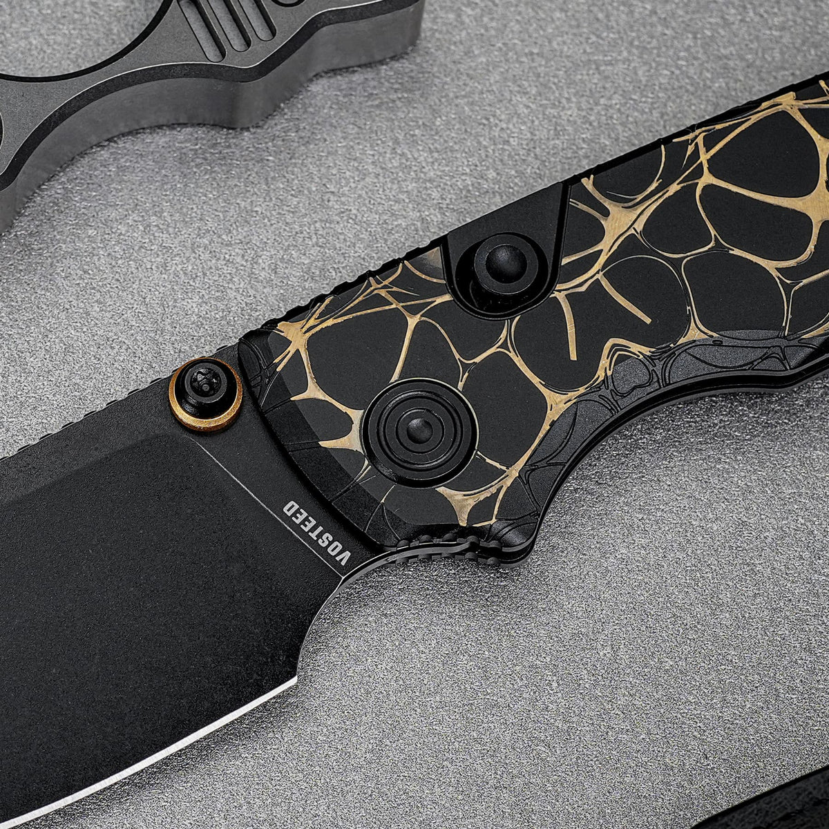 Porcupine TiSlim | Black & Gold Ti + Blackwash S90V - A4815