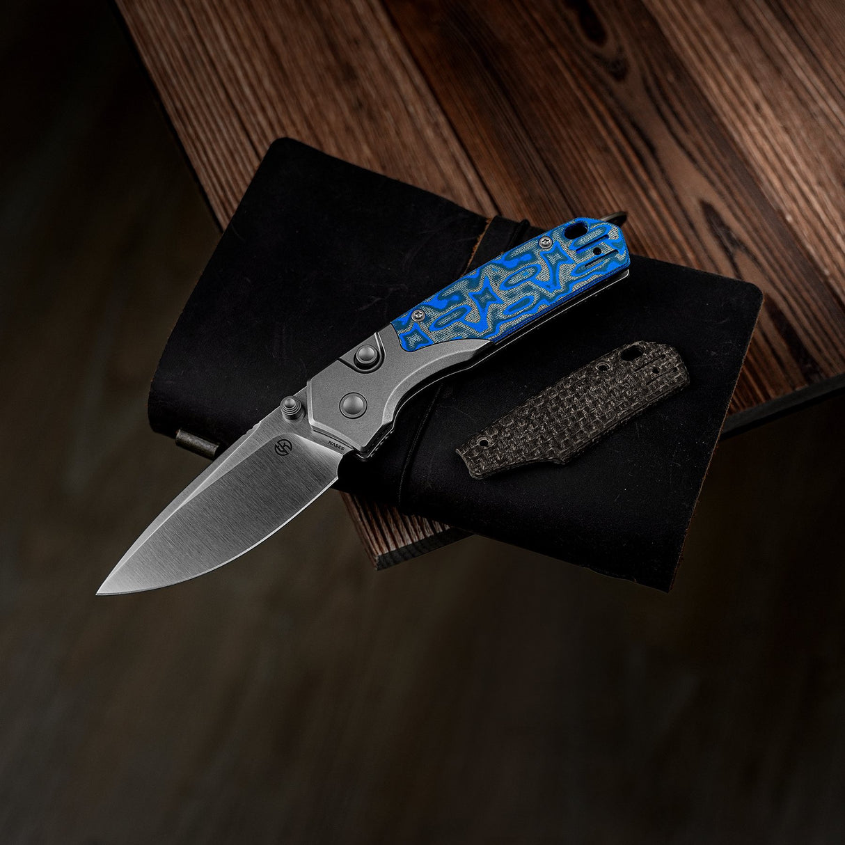 Psyop 299 Handle | Blue Ocean Micarta - W0404