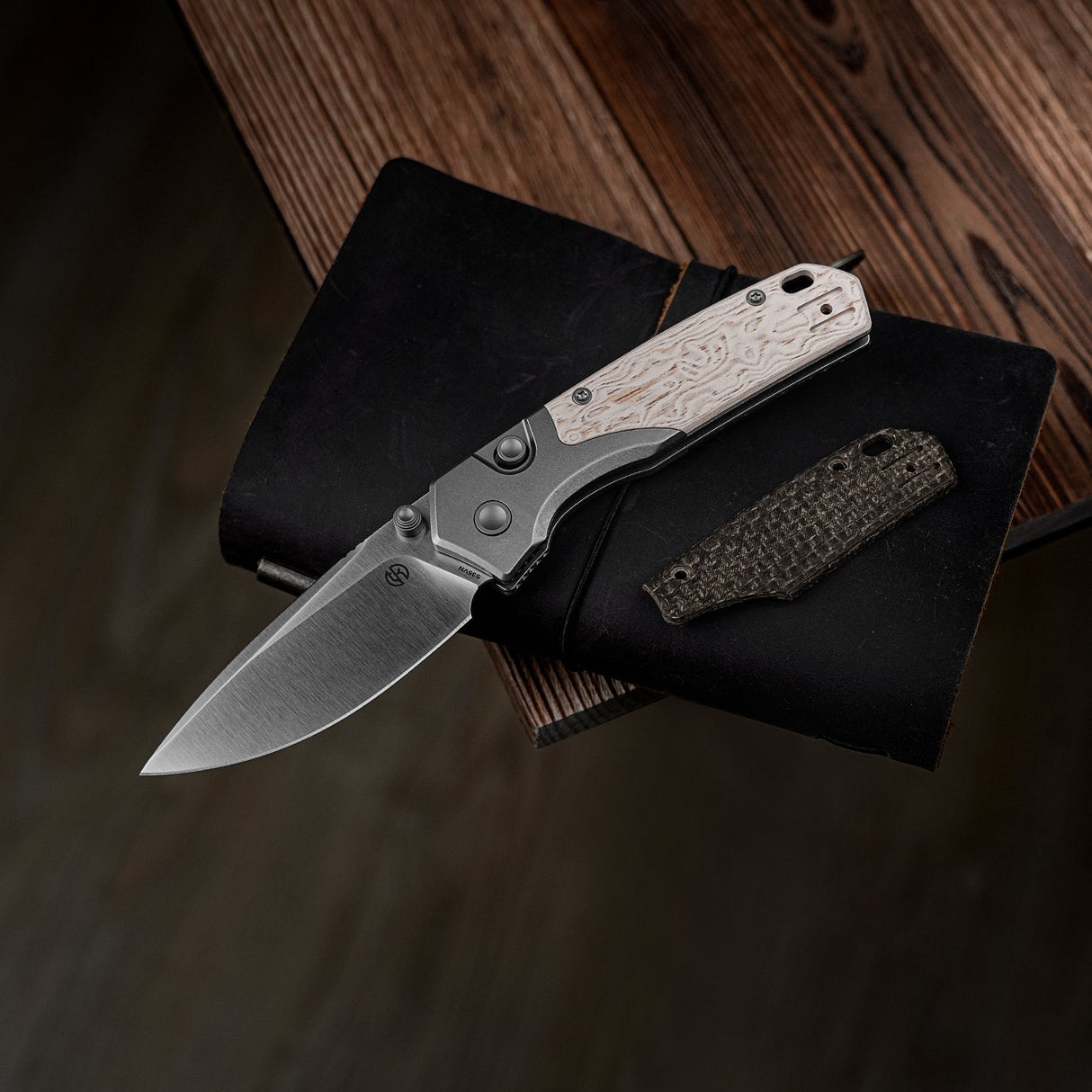 Psyop 299 Handle | Ivory Drift Bamboo Micarta - W0405