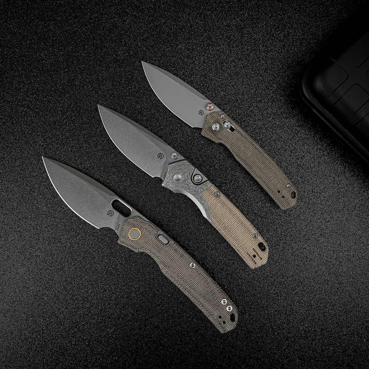 Psyop 299 | Natural Norplex UltreX Micarta™ Engraved Ti Bolster + Stonewash S35VN - A2232