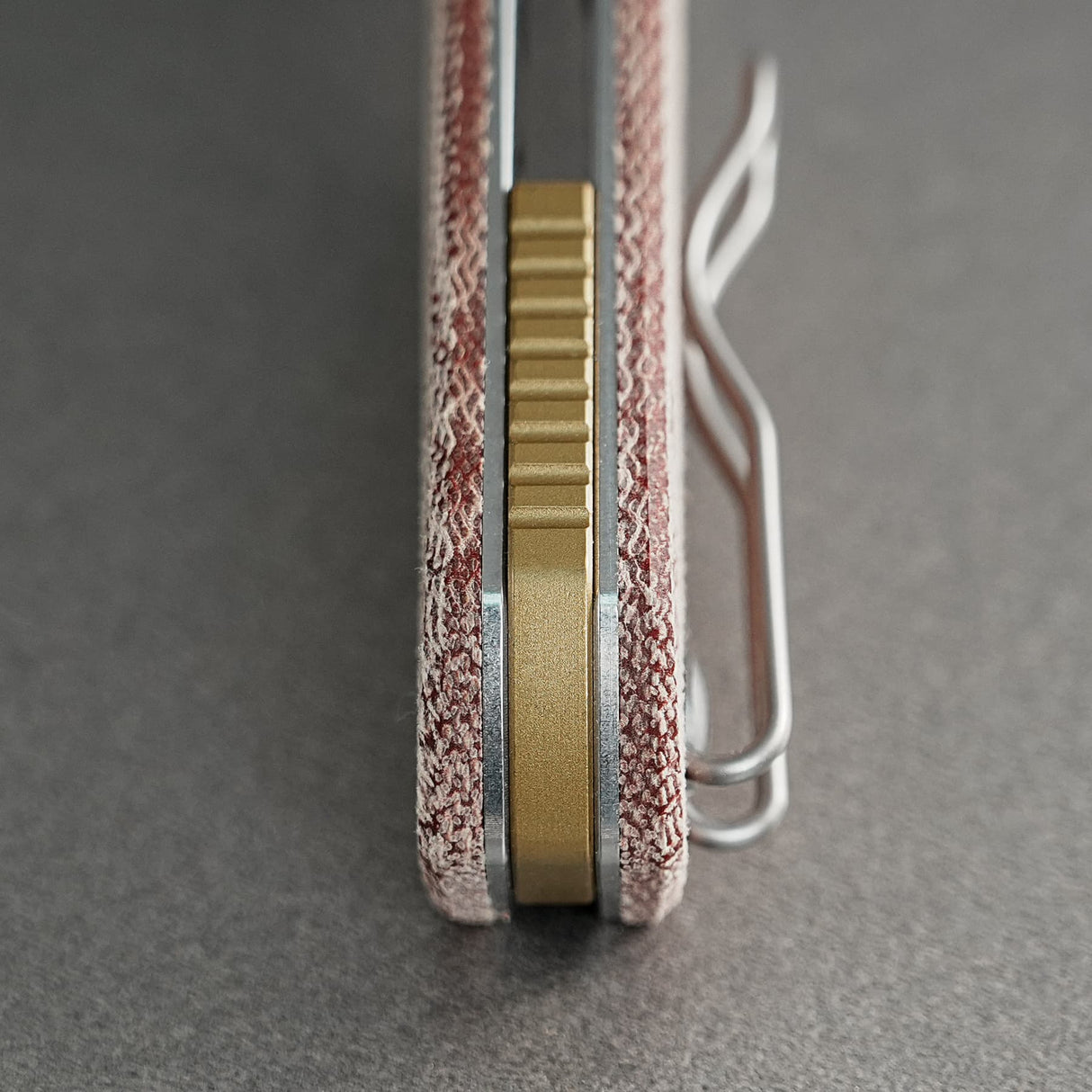 Psyop 299 | Red Micarta + Stonewashed S35VN - A2217