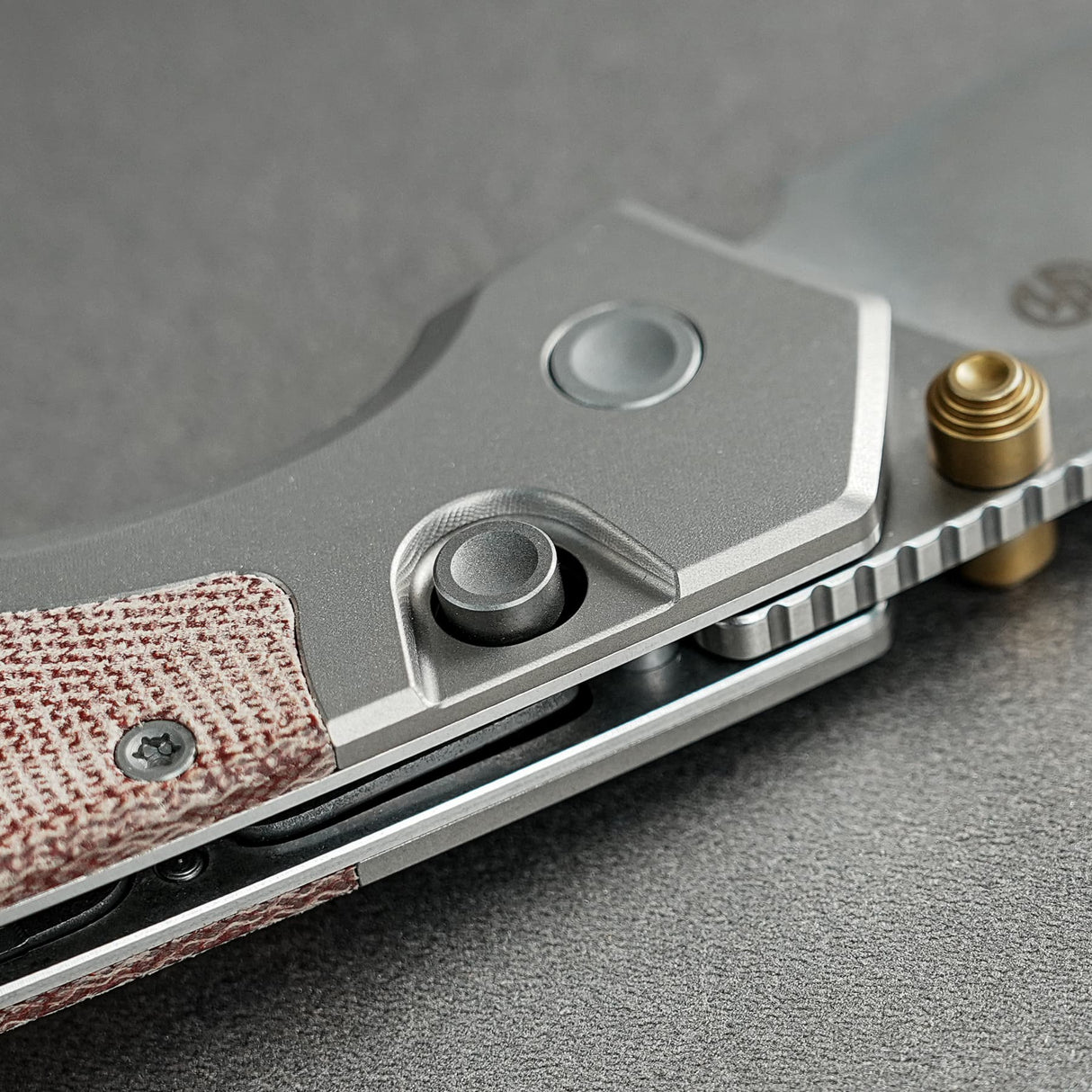 Psyop 299 | Red Micarta + Stonewashed S35VN - A2217