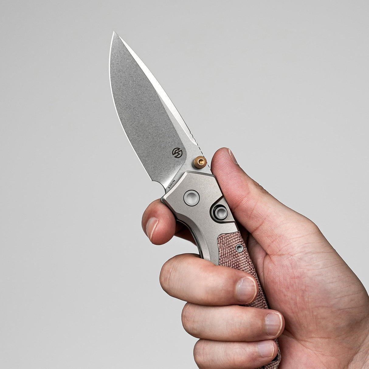 Psyop 299 | Red Micarta + Stonewashed S35VN - A2217