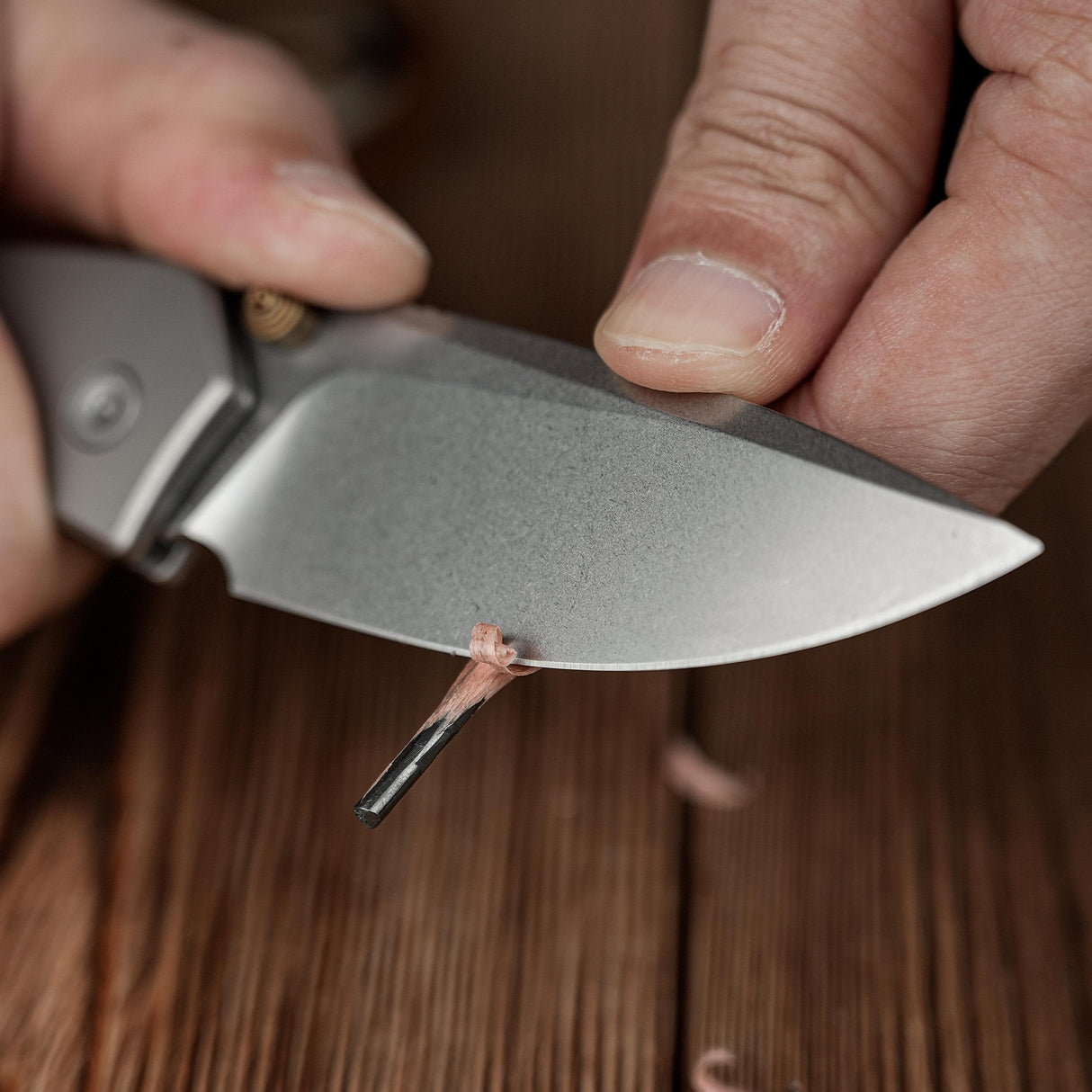 Psyop 299 | Red Micarta + Stonewashed S35VN - A2217