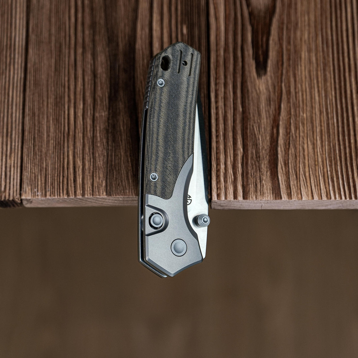 Psyop 299 | Green Micarta + Satin S35VN - A2218