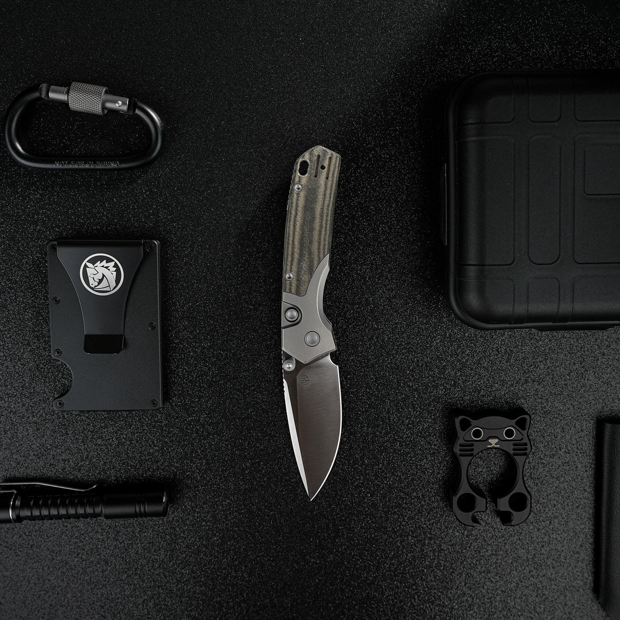 Psyop 299 | Green Micarta + Satin S35VN - A2218