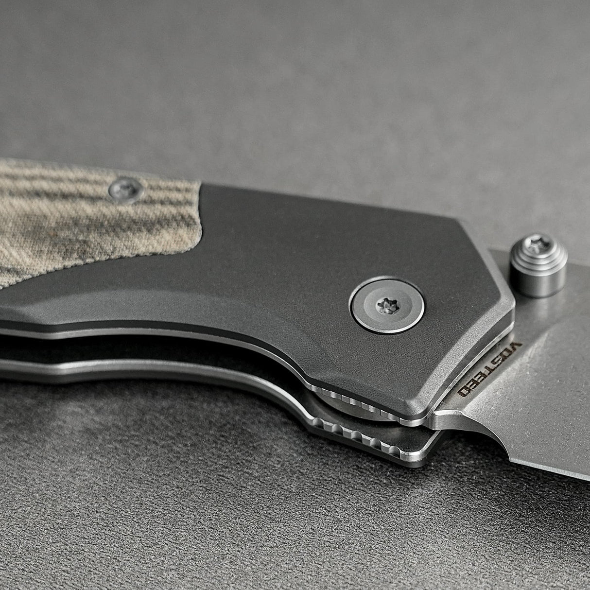 Psyop 299 | Green Micarta + Stonewash S35VN - A2220