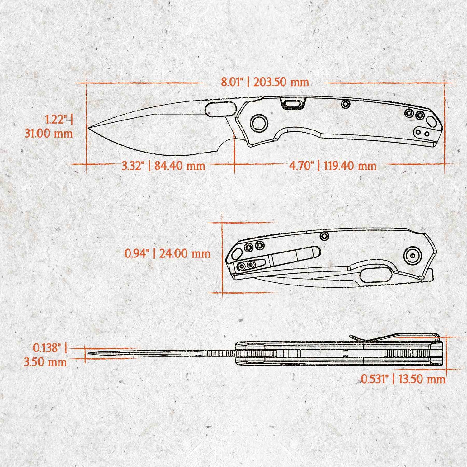 Psyop | Norplex UltreX™ Micarta + Elmax - A2213
