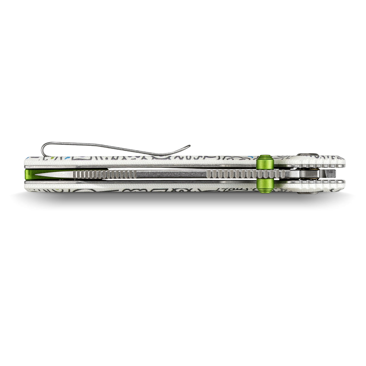 Raccoon 2.0 - Top Liner Lock | Doodle Monster™ White G10 + Satin 14C28N - A2933