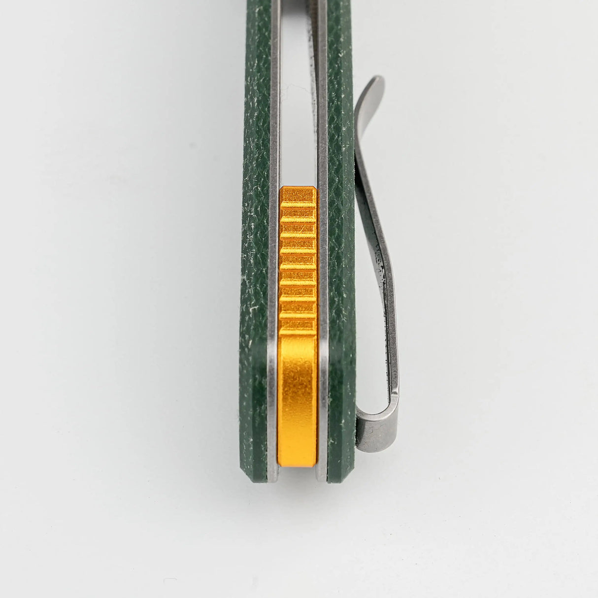 Raccoon 2.0 - Top Liner Lock | Green Micarta + 14C28N Drop Point - A2904